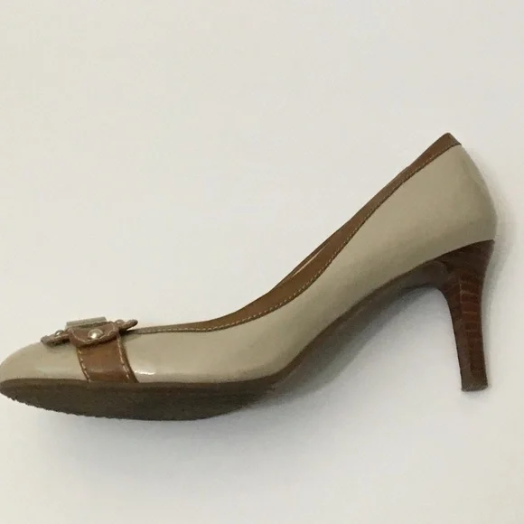 Tommy Hilfiger Twkaira Heels Patent Leather Monogram Size 8M - Picture 2 of 9